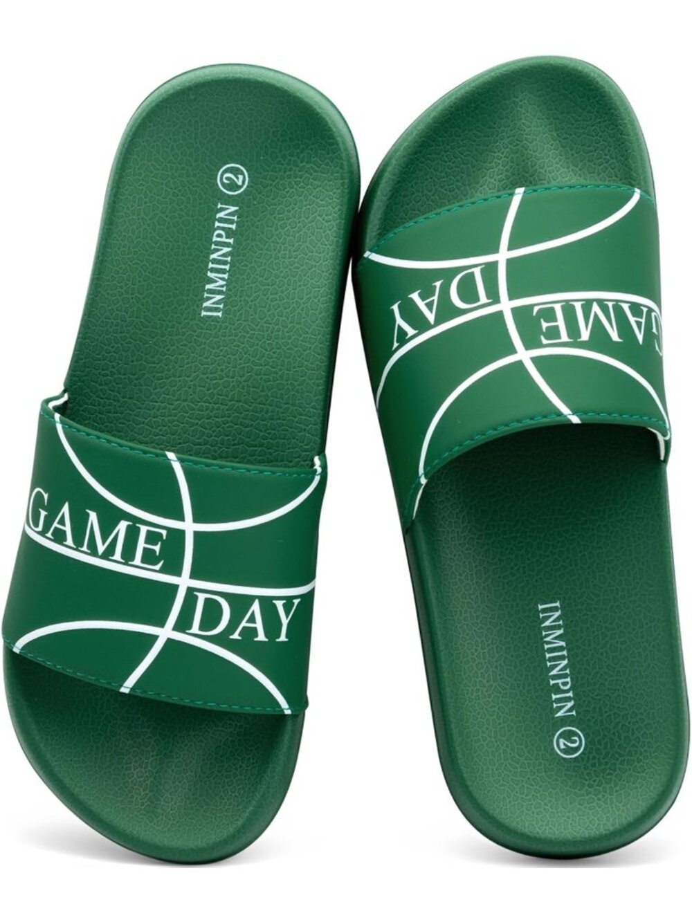 〽️ Kids Boys Baseball Green Ultra Comfortable Beach Pool Indoor Outdoor Sandals